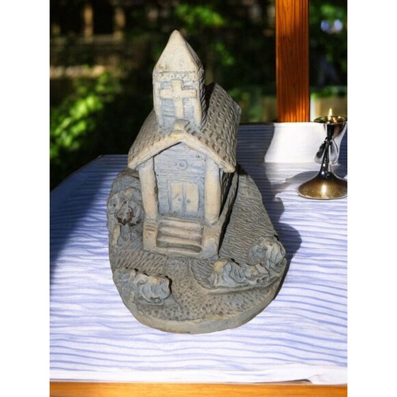 Georgia Marble Handcrafted Mini Church Sculpture By R. Ruth 1986 - Picture 5 of 9